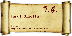 Tardi Gizella névjegykártya